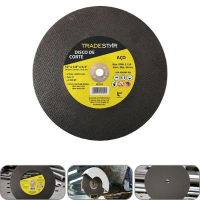 Disco De Corte 300 X 3 Mm Furo 3/4 Mm Aço Tradestar