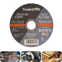 Disco De Corte 115 X 1 Mm Furo 7/8 Aço E Inox Tradestar - 1