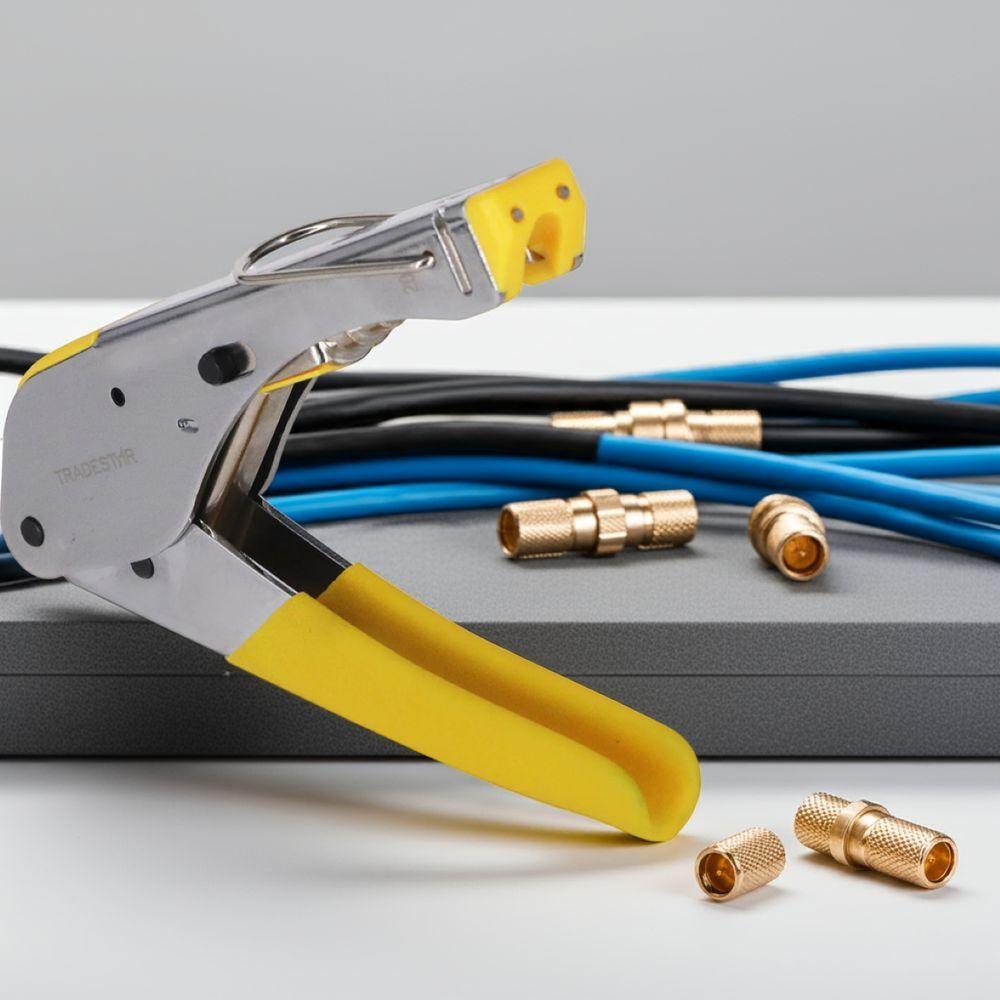 Alicate Crimpador Para Cabo Coaxial Rg06 - Rg59 Tradestar - 3