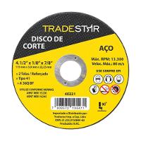 Disco De Corte 115 X 3 Mm Furo 7/8 Mm Metal Pro Tradestar - 2