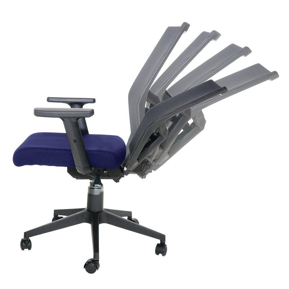 Cadeira De Escritório Diretor Executiva Flex Mesh Waw Design Base Giratória Braço E Altura Ajustável - 6