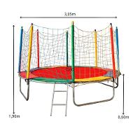 Cama Elastica 3,05m Escorrega Medio Gangorra Piscina De Bolinhas 1,50m Com 1000 Bolinhas - 2