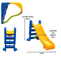 Cama Elastica 3,05m Escorrega Medio Gangorra Piscina De Bolinhas 1,50m Com 1000 Bolinhas - 5