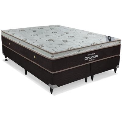 Cama Box E Colchão Sleep King – Super King (193x203) – Ortobom