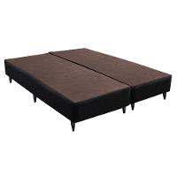 Base Sommier Linho Preto Queen (158x198x23) - Ortobom - 1