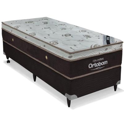 Cama Box E Colchão Sleep King – Solteiro (88x188) – Ortobom