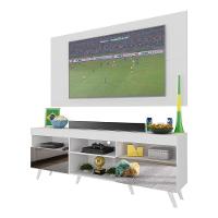 Rack C/ Painel Tv 65" Com Espelho Holanda Br3138 Branco - 6