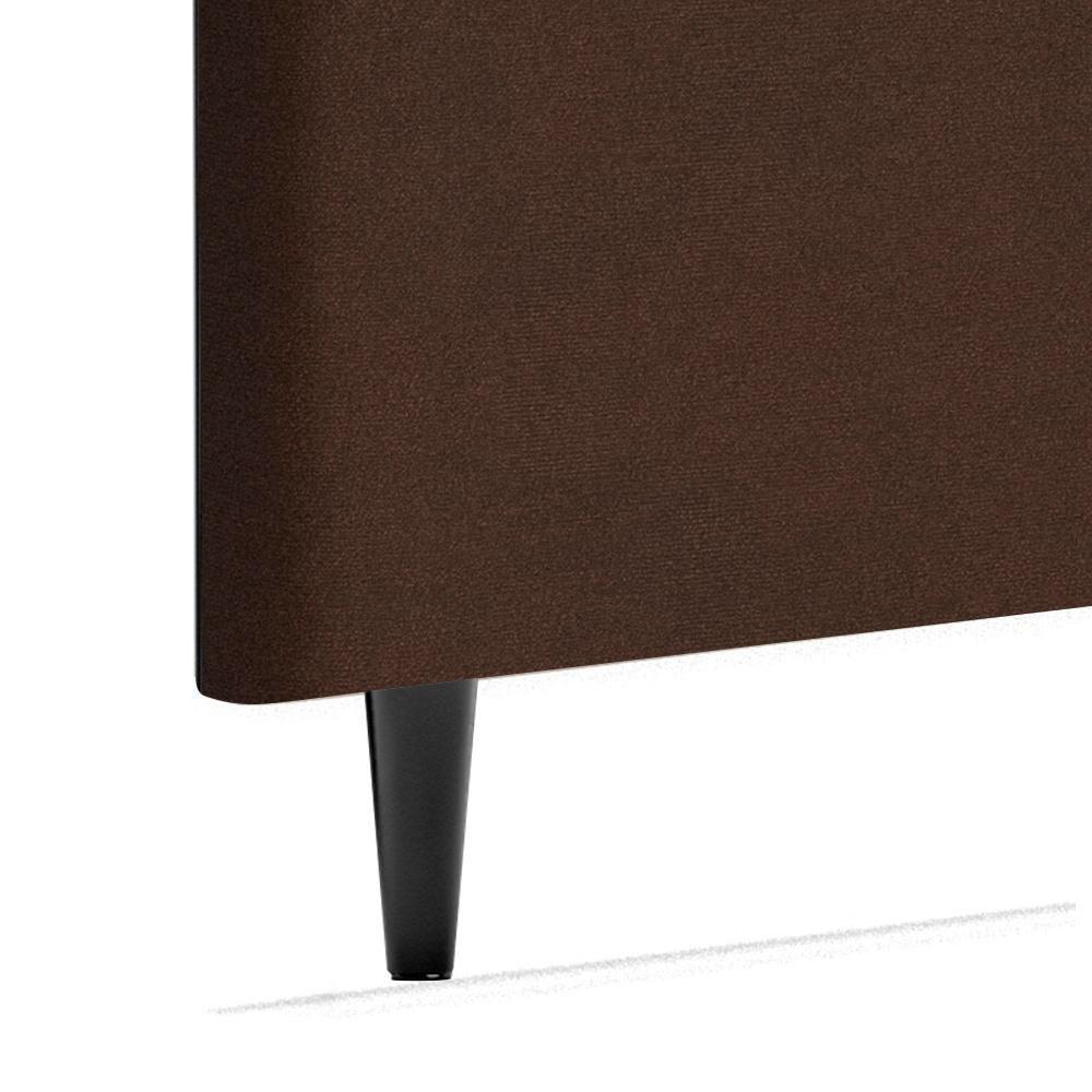 Cabeceira Piave Linho Marrom Solteiro (8x90x120)- Ortobom - 4