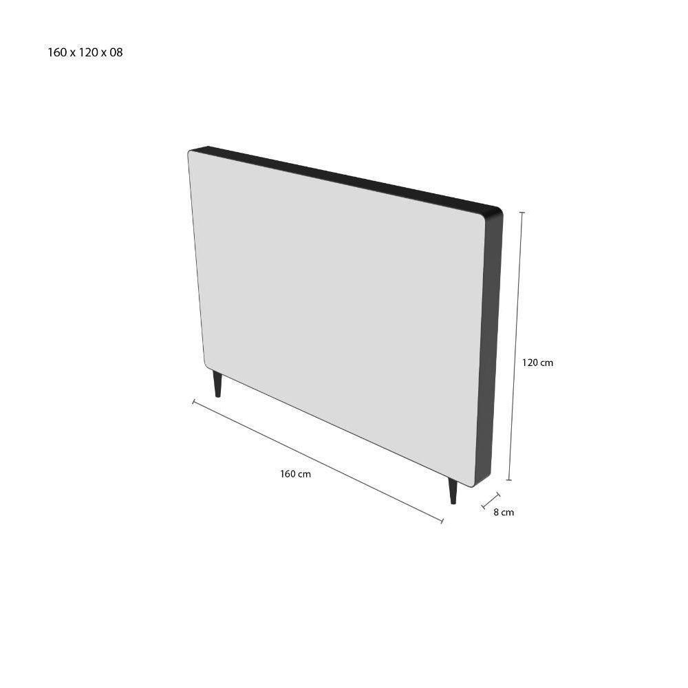 Cabeceira Murat Facto Bege Queen (8x160x120) - Ortobom - 5