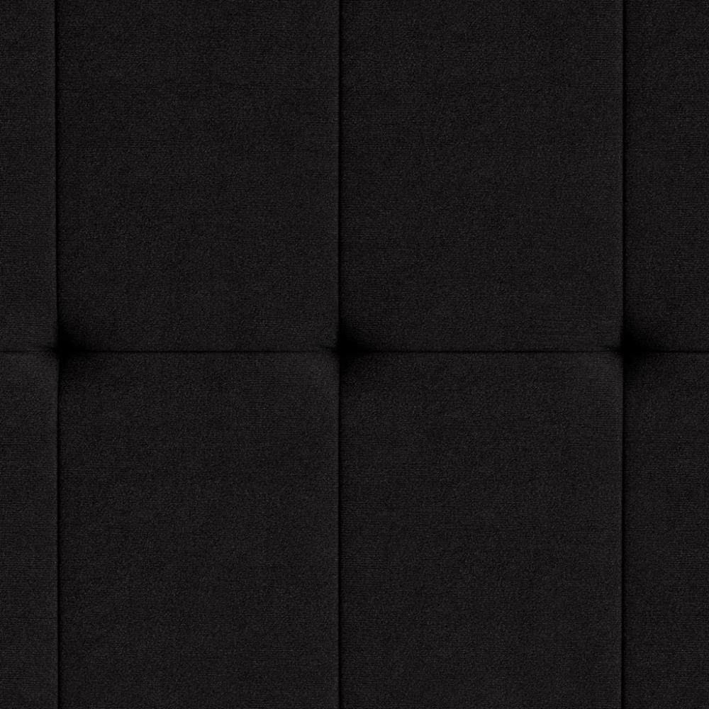 Cabeceira Piave Veluto Preto Solteiro (8x90x120) - Ortobom - 2