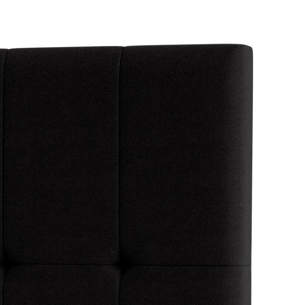 Cabeceira Piave Veluto Preto Solteiro (8x90x120) - Ortobom - 3