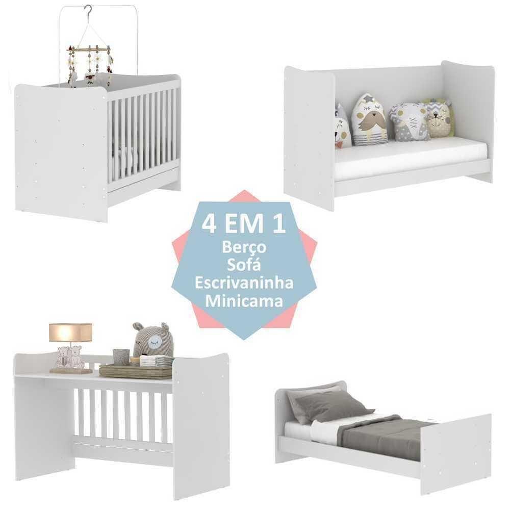 Quarto Infantil Completo João e Maria com Berço 4 em 1  - 6