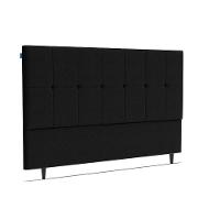 Cabeceira Piave Linho Preto Sup King (8x195x120) - Ortobom - 1