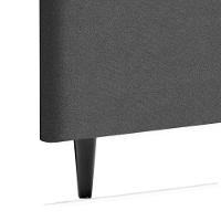 Cabeceira Piave Linho Cinza Solteiro (8x90x120) - Ortobom