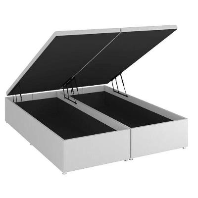 Base Baú Branco Casal (138x188x39) - Ortobom