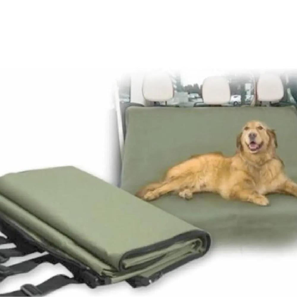 Capa Banco Protetora Dobravel Pet Cachorro Gato Forro Carro Protecao Transporte Verde - 3