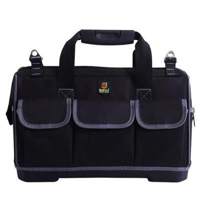 Bolsa Ferramentas Maleta Fundo Borracha Mala Profissional Reforçada 14 Bolsos Eletricista Pedreiro