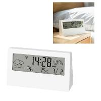 Relogio Mesa Despertador Digital Multifuncao Tela Transparente Lcd Iluminada Sensor Clima - 2