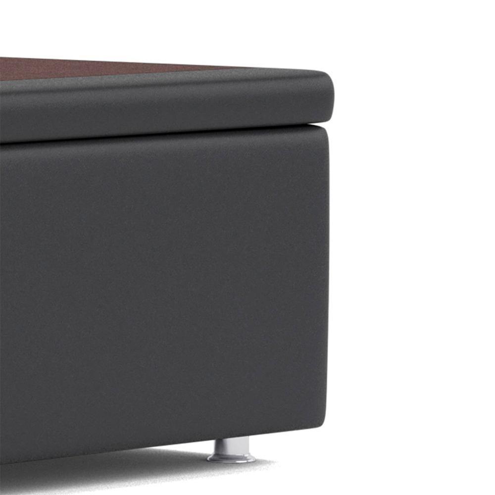 Base Baú Phy Cinza Solteiro (88x188x39) - Ortobom - 7