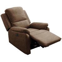 Poltrona Do Papai Retrátil Reclinável Lutz F04 Couríssimo Chocolate - Lyam Decor - 5