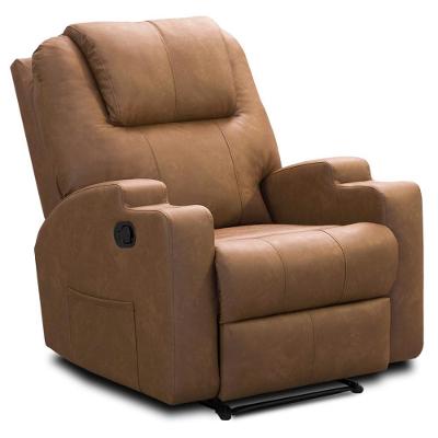 Poltrona Do Papai Reclinável Celina F04 Retrátil Com Porta-copos Couríssimo Marrom