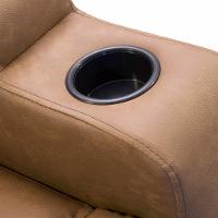 Poltrona Do Papai Retrátil Reclinável Com Porta-copos Celina F04 Couríssimo Marrom - Lyam Decor - 8