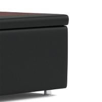 Base Baú Phy Preto Solteiro (88x188x39) - Ortobom - 7