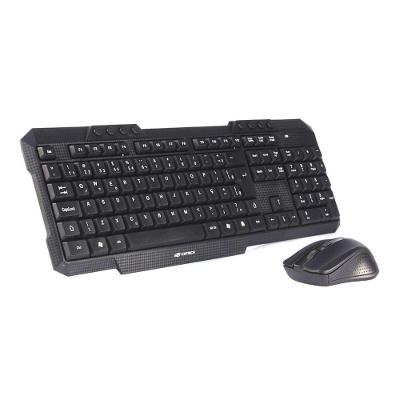Kit Wireless C3tech K-w10bk Teclado E Mouse Multimídia Abnt2 1000 Dpi ? Preto