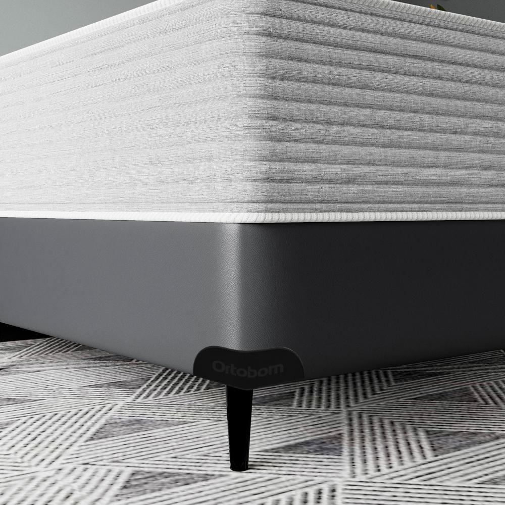 Base Sommier Cinza Viúva (128x188x23) - Ortobom - 2