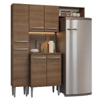 Armário De Cozinha Compacta 156 Cm Rustic Emilly Madesa 03 Rustic - 2