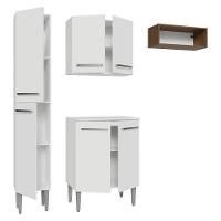 Armário De Cozinha Compacta 156 Cm Emilly Madesa 03 Branco/rustic - 8
