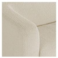 Sofá 3 Lugares Luxo Recepção Escritorio Sala Veneza 200cm Linho - Doce Sonho Móveis Bege - 7