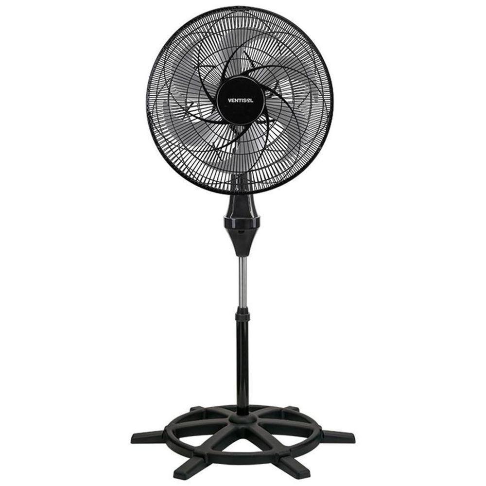 Ventilador Coluna Oscil Preto Turbo 6 Pás 50cm 135w Ventisol 220V - 1
