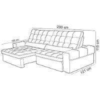 Sofá Retrátil Reclinável Para Sala 4 Lugares 290cm Nebrasca F04 Veludo Terracota - Lyam Decor