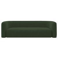 Sofá 3 Lugares 200cm Orgânico Luxo Recepção Melina Linho - Doce Sonho Moveis Verde - 2