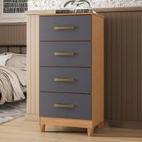 Comoda 4 Gavetas Alasca Freijó Titanium - 1