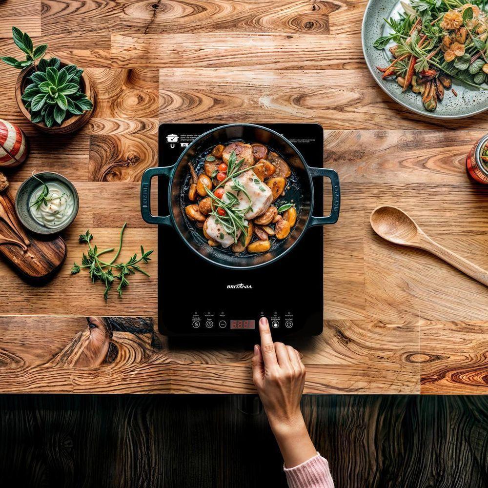 Cooktop de Indução Britânia Portátil  BCTE10A 110V - 7