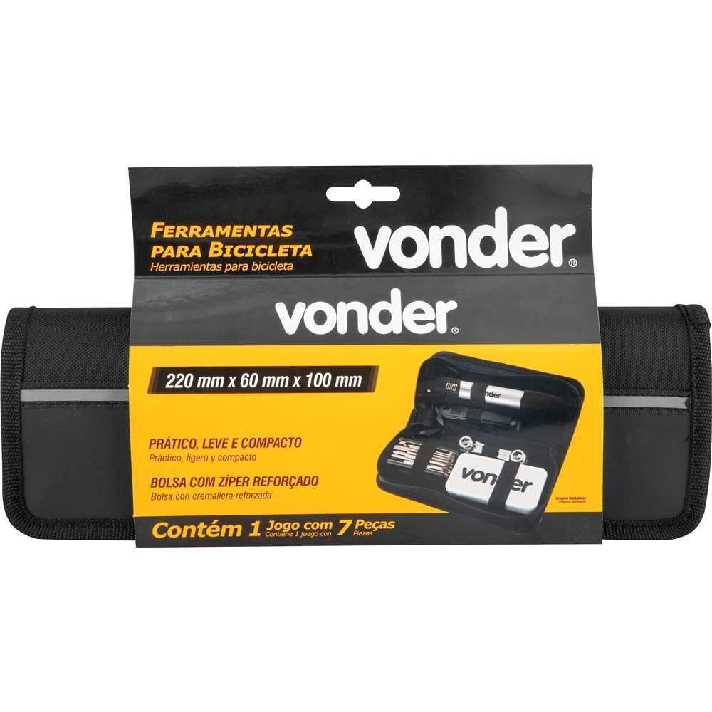 Jogo De Ferramentas Para Bicicleta Com 7 Peças Vonder - 10