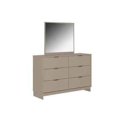 Cômoda De Quarto 1160 Com 6 Gavetas Com Espelho Avela - Carraro