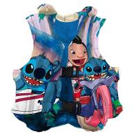 Colete Inflável 43cm Com Cinto Stitch Disney - Tudo Em Caixa - 1