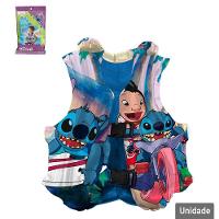 Colete Inflável 43cm Com Cinto Stitch Disney - Tudo Em Caixa - 2