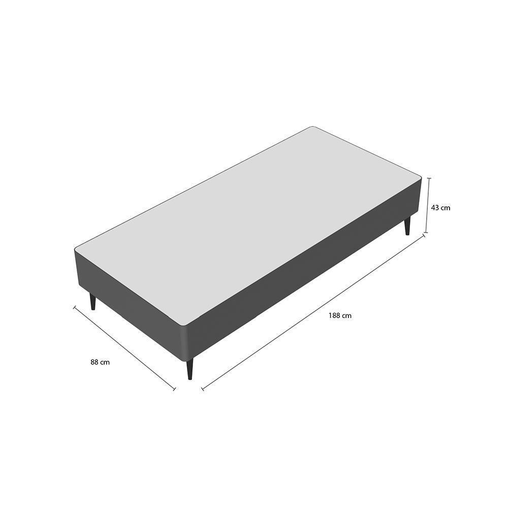 Base Sommier Branco Solteiro (88x188x30) - Ortobom - 6