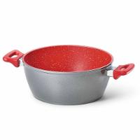 Panelas Polishop Day By Day Family Size, Sauté Grand E Tampa De Vidro Ichef 24cm Vermelha - 7