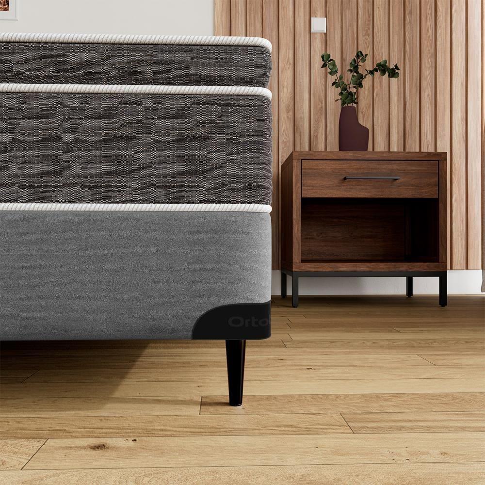 Base Sommier Camurça Cinza Casal (138x188x30) - Ortobom - 3