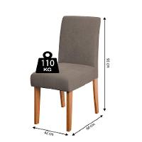 Conjunto Sala De Jantar Mesa 1,60m Trento 6 Cadeiras Trieste Dobuê Madeirado/mascavo