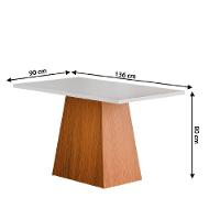 Conjunto Sala De Jantar Mesa 1,36m 4 Cadeiras Trento Dobuê Madeirado/grafite - 3