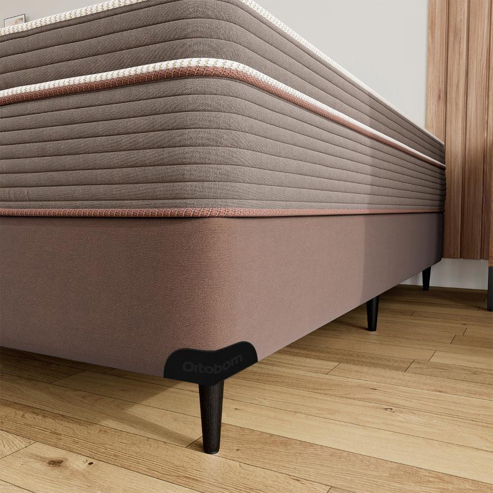 Base Sommier Camurça Marrom Sup King (193x203x23) - Ortobom - 2