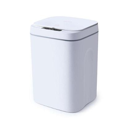 Lixeira Automática Recarregável Com Sensor Inteligente – 12 Litros, Design Moderno - Branca Bivolt
