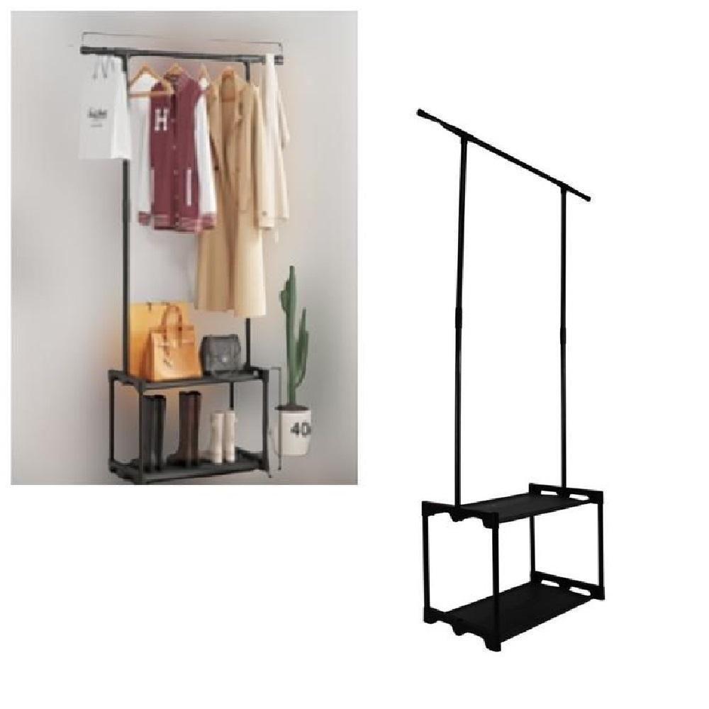 Arara Com Sapateira Integrada 2 Prateleiras – Organizador Para Roupas, Toalhas E Sapatos - 4