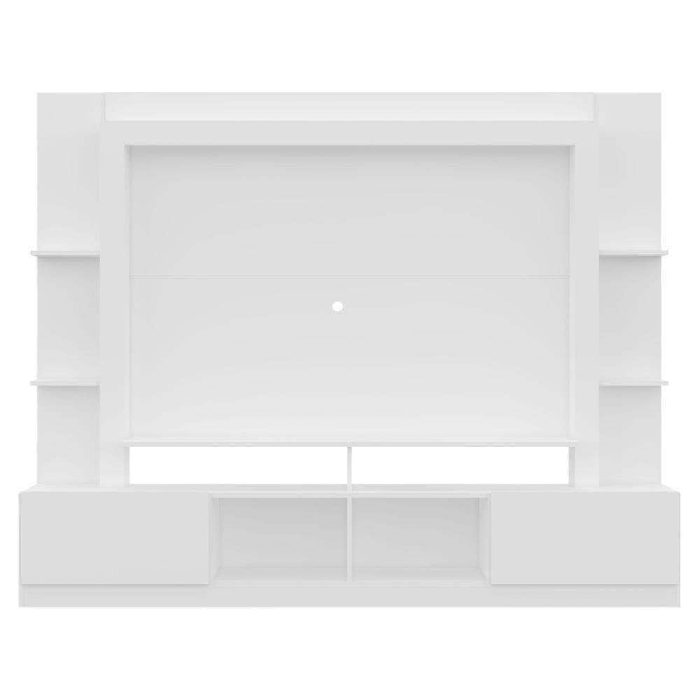 Rack Estante com Painel Tv 65 e 2 Portas Oslo Branco - 1